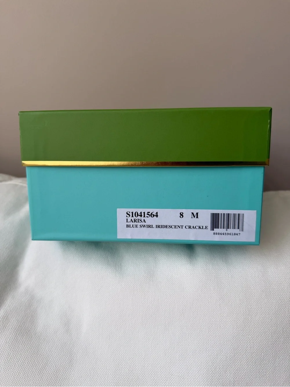 Kate Spade Larisa Iridescent Blue Swirl Pumps Heels Size 8 – Box & Dust Bag